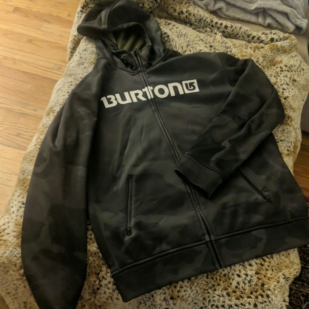Men's Burton camouflage performance fullzip hoodie